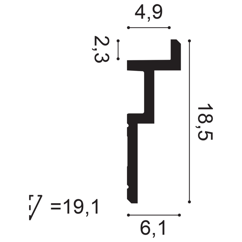 C396 Карниз Steps Orac Decor