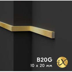 Рейка из ударопрочного XPS ПраймДекор iX B20G 10/20