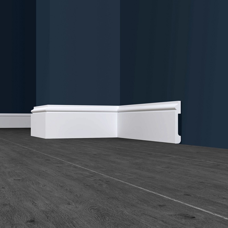 Напольный плинтус из жесткого XPS ПраймДекор HD DF02