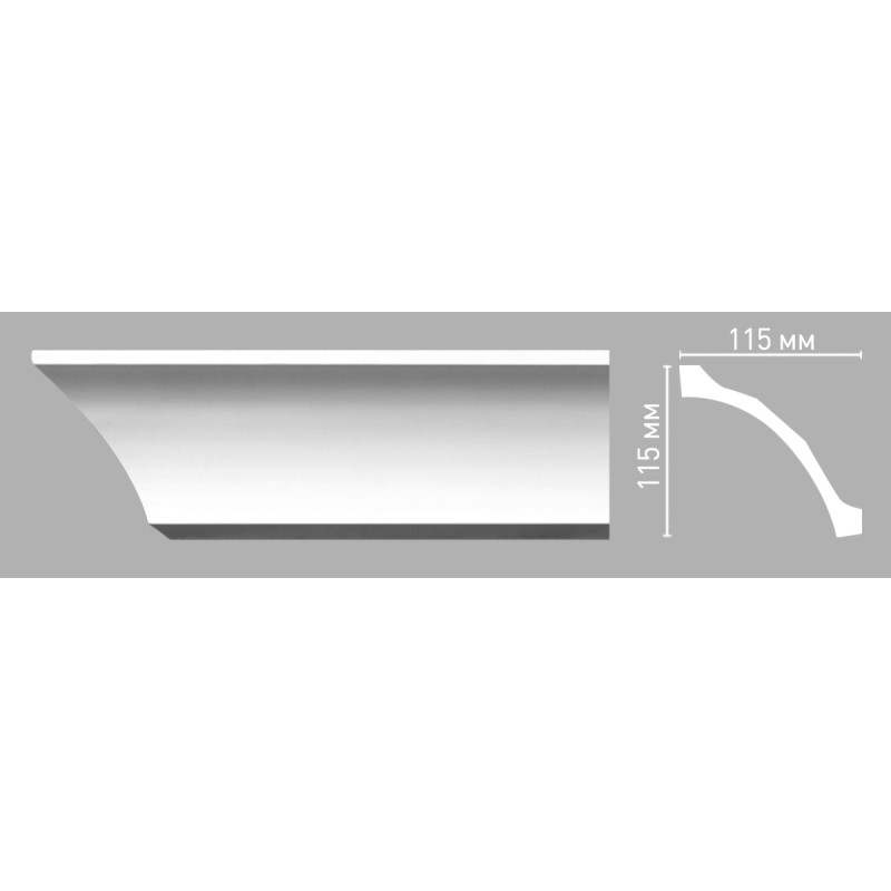 96265 ШК/26 плинтус DECOMASTER-3 (115х115х2400мм)