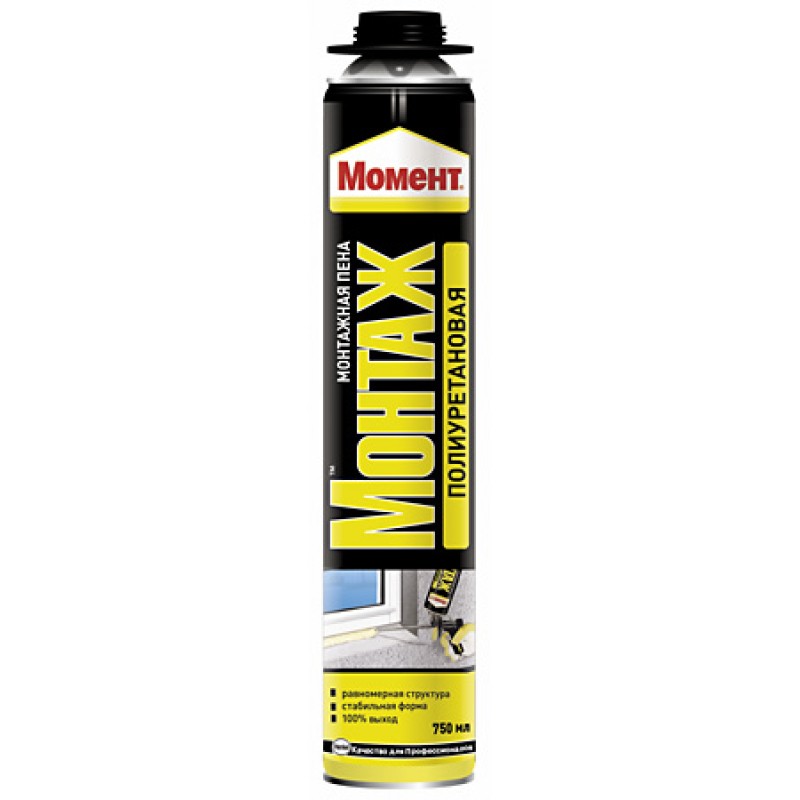 Монтажная пена Профессиональная, Момент, 750мл