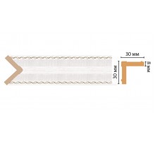 116-7D ШК/28 Угол DECOMASTER (30*30*2400 мм) в Новосибирске