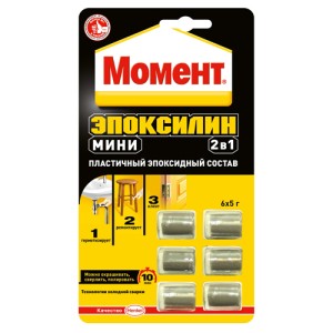 Клей Момент Эпоксилин 2 в 1 мини, 30г