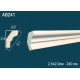 Потолочный плинтус без орнамента AB241