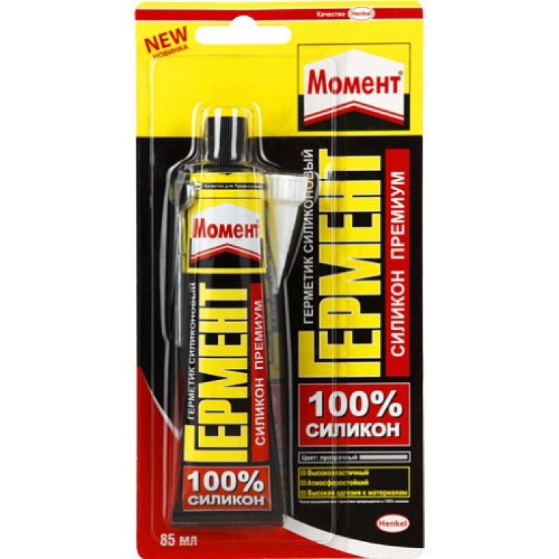 Герметик Силиконовый Премиум Момент ГЕРМЕНТ, прозр., 85мл