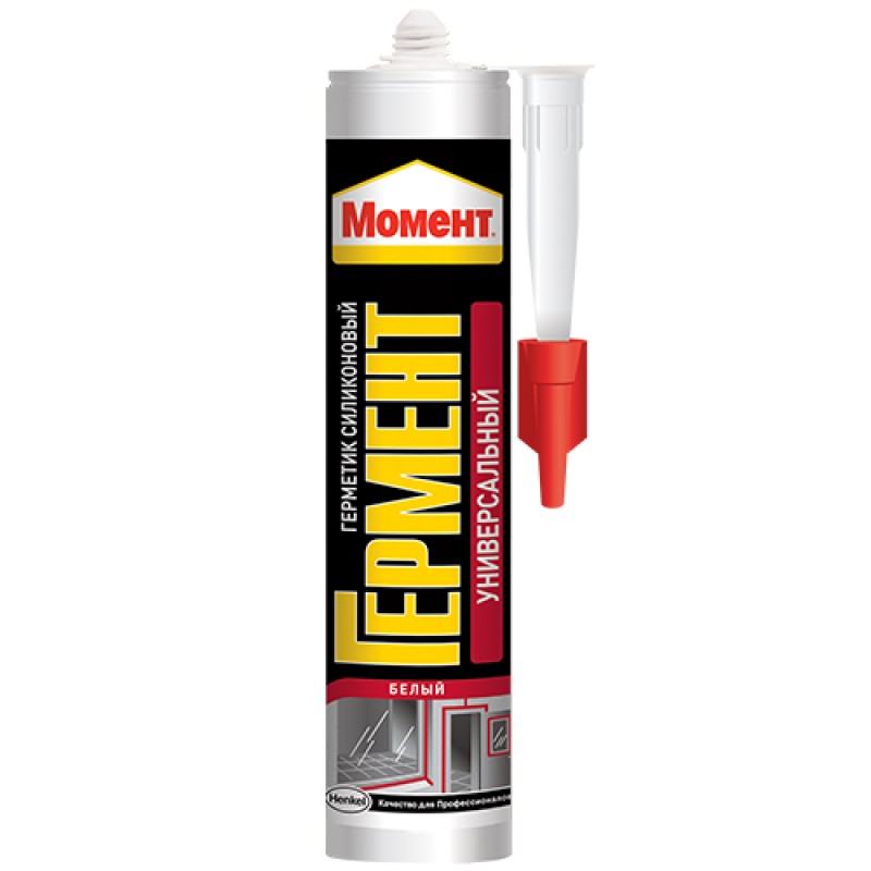 Герметик Силикон. Универсальный Момент ГЕРМЕНТ прозр.,(Henkel), 280мл