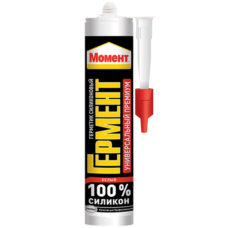 Герметик Силикон. Премиум Момент ГЕРМЕНТ белый, 280 мл