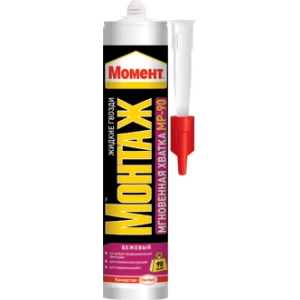 Клей Мгновенная Хватка MР-90, Момент Монтаж, 375 г