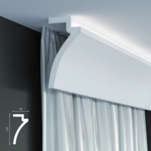 KF 801 (2м) Карниз для штор со скрытой подсветкой