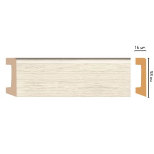 D234-1070 ШК/15 Плинтус напольн.DECOMASTER(58*16*2400 мм)