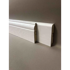 Плинтус напольный МДФ SM 04-80 Аивори белый