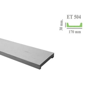 Доска под дерево ET 504 (3м) белая Classic 