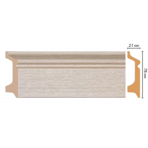 D122-71 ШК/16 Плинтус напольн.DECOMASTER(78*21*2400 мм)