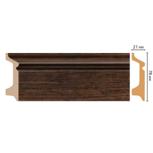 D122-966 ШК/16 Плинтус напольн.DECOMASTER(78*21*2400 мм)