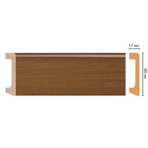 D235-85 ШК/20 Плинтус напольн.DECOMASTER(80*17*2400 мм)