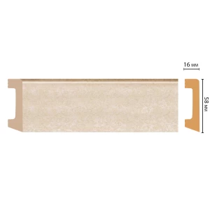 D234-18D ШК/15 Плинтус напольн.DECOMASTER(58*16*2400 мм)