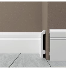 Плинтус напольный из ударопрочного полимера H 120 в Новосибирске