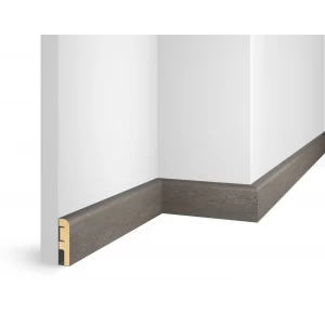 Плинтус 60x16x2400 мм, дуб Сицилия, иск. шпон, EP02