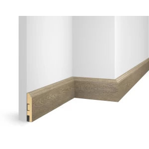 Плинтус 80x16x2400 мм, дуб Корсика, иск. шпон, EP07