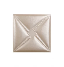 Мягкая стеновая панель из экокожи Stella - Apricot в Новосибирске