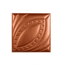 Мягкая стеновая панель из экокожи Petal 400х400 мм - Bronze в Новосибирске