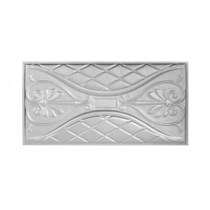 Мягкая стеновая панель Romantic 300х600 мм - Silver