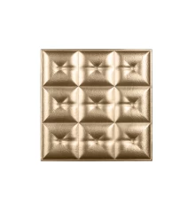 Мягкая стеновая панель из экокожи Boss 400х400 мм - Gold в Новосибирске