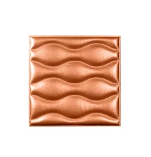 Мягкая стеновая панель из экокожи Wave - Bronze в Новосибирске