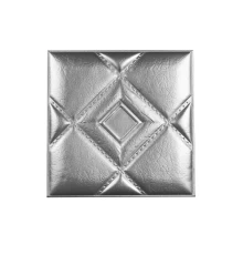 Мягкая стеновая панель из экокожи Luck - Silver в Новосибирске