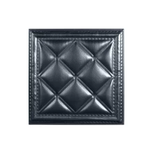 Мягкая стеновая панель  из экокожи Classic 400х400 мм - Aluminium в Новосибирске