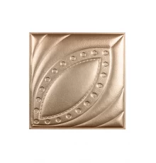 Мягкая стеновая панель из экокожи Petal 400х400 мм - Gold в Новосибирске