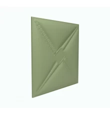 Мягкая стеновая панель из экокожи Stella 400х400 мм - Olive в Новосибирске