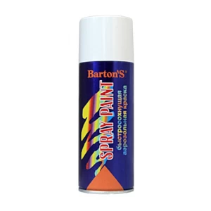 Краска аэрозольная Barton'S Spray Paint Белая глянец