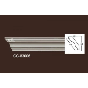 Карниз из полиуретана гладкий 83006