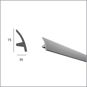 Карниз гибкий для светодиодной подсветки KF 502